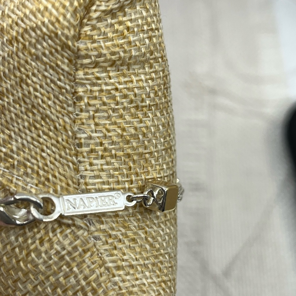Vintage Napier Triple-Strand Gold & Silver Tone Bracelet – 7.5" - Picture 9 of 16